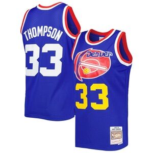 Denver Nuggets 1975 David Thompson Mitchell & Ness Swingman Jersey Royal Large